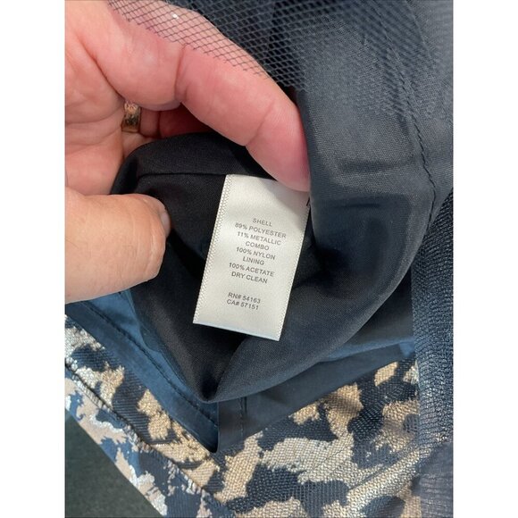 NEW‎ Eliza J Leopard jacquard Pleated full Skirt Size 10 formal festive party - Picture 9 of 13